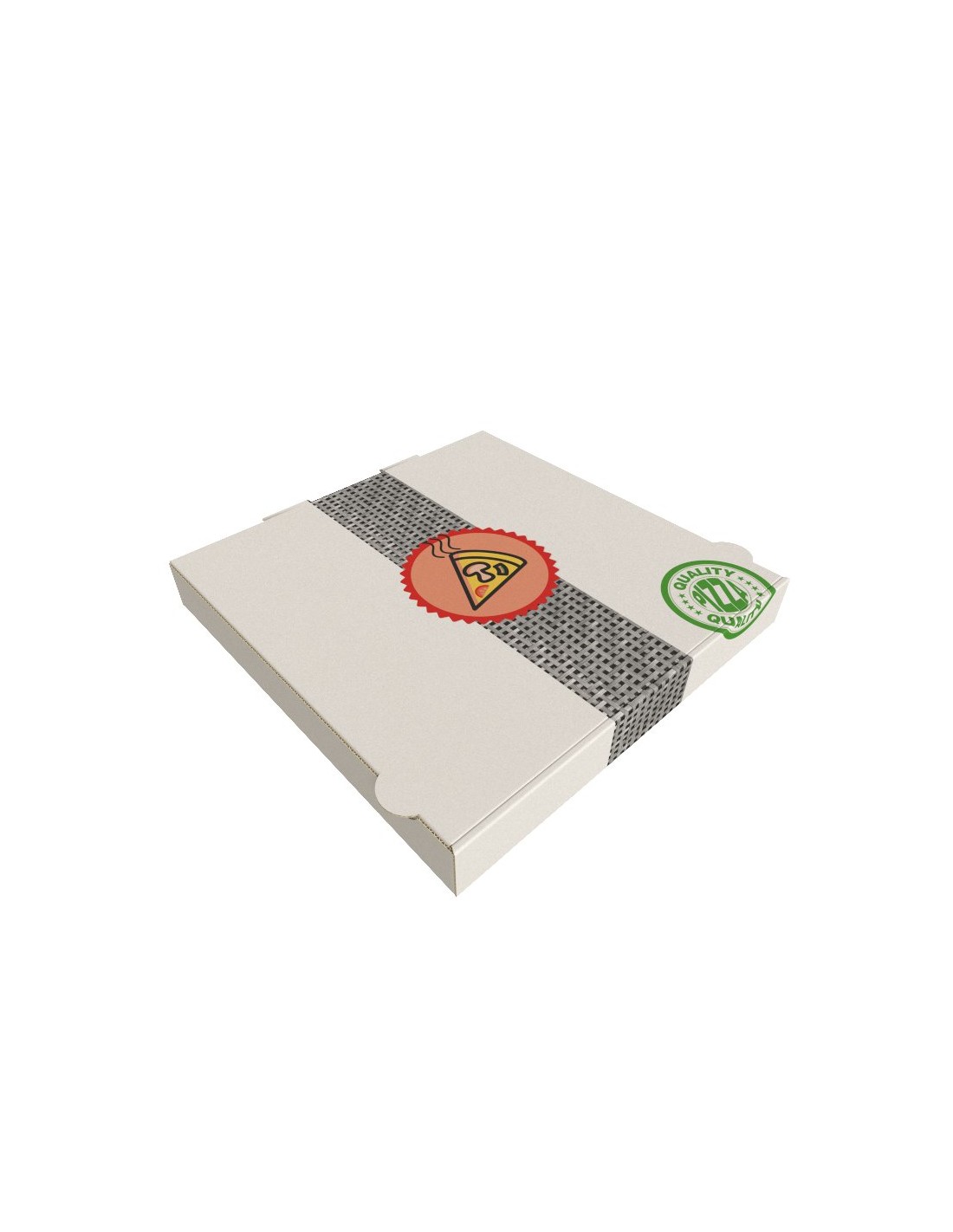 Carton à pizza rouge et blanche Red City en carton kraft, hauteur 4 cm  Couleur Extérieure Kraft Blanc Matière Carton Colisage 100 Indice de  résistance 2 Taille (L x l x H)
