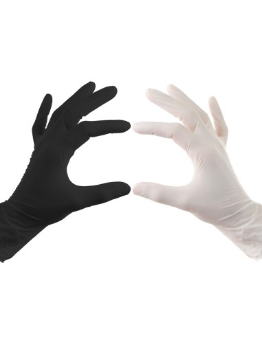 Gants noirs ou translucides jetables
