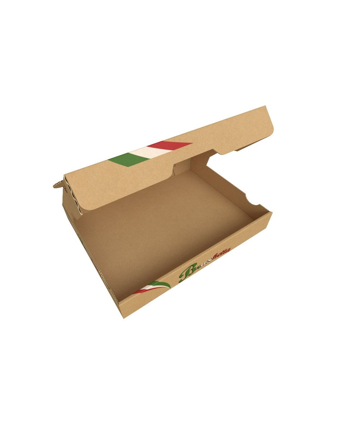 Boîte à pizza rouge et blanche Red City en carton kraft, hauteur 4 cm  Couleur Extérieure Kraft Blanc Couleur Intérieure Kraft Blanc Matière Carton  Colisage 100 Indice de résistance 2 Emballage Décoré